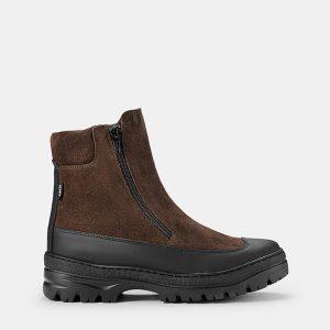 Ilves Dark Brown Suede Galosch Broddkängor